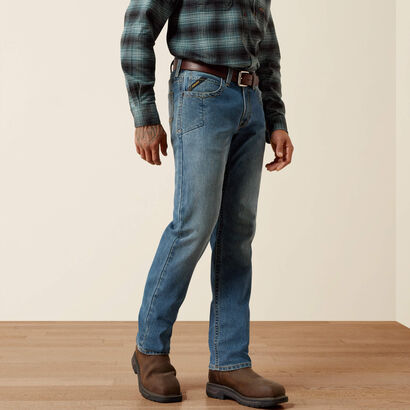 Rebar M2 Traditional Relaxed Rail DuraStretch Boot Cut Jeans Front
