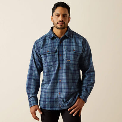 Rebar Heavy Flannel Work Shirt Front
