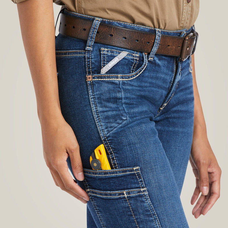 Rebar Work Flex Perfect Rise Riveter Boot Cut Jean 01