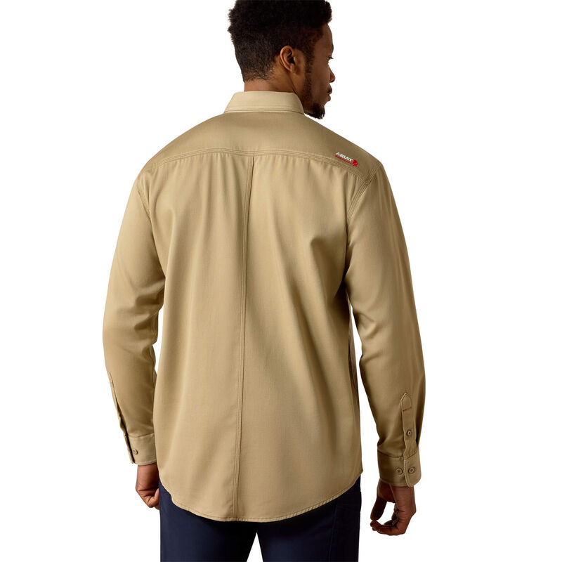 FR Solid Work Shirt Back