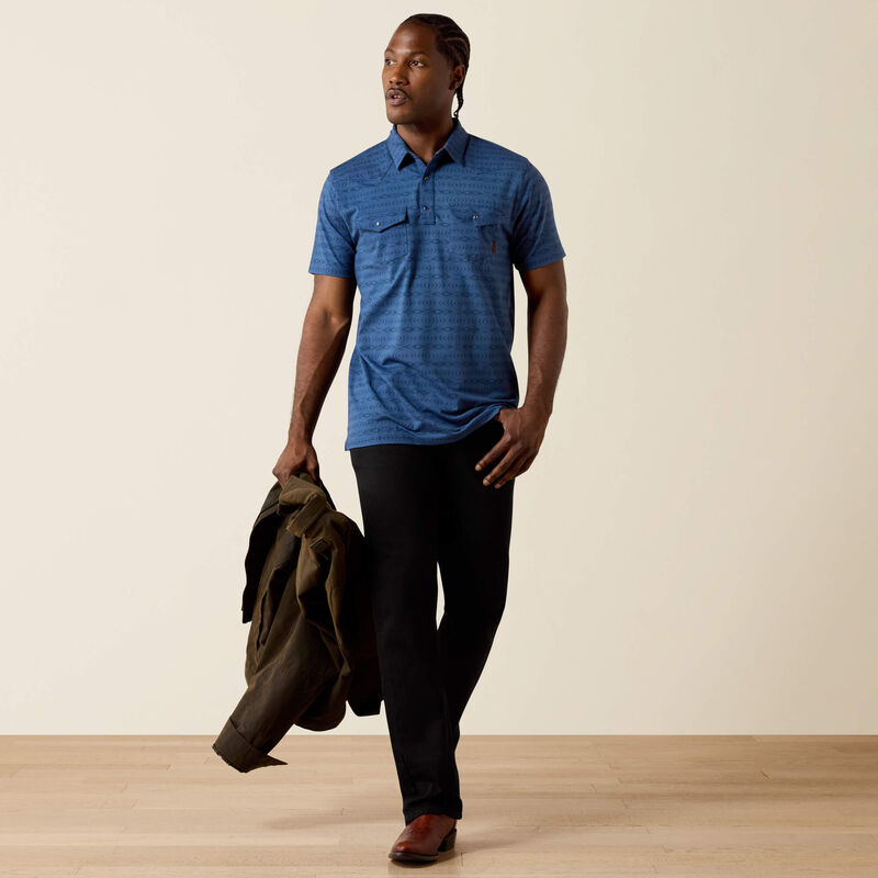 Retro Western Snap Polo Full