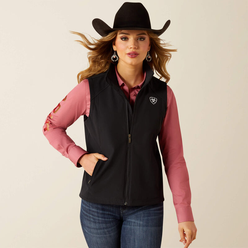 Ariat Logo Softshell Vest Front