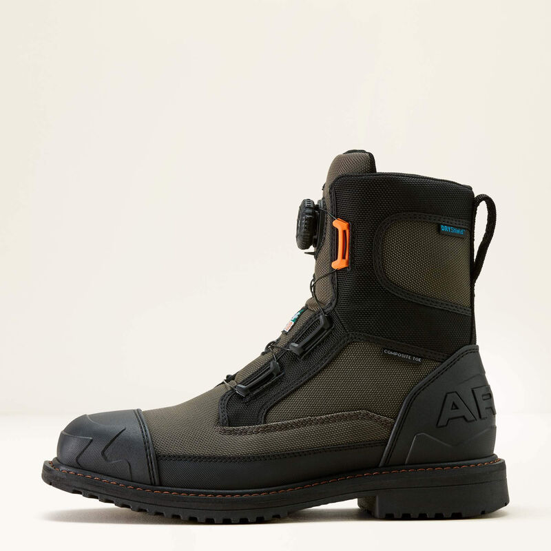 RigTEK Wildcat BOA 8" CSA Waterproof Wide Square Toe Composite Toe Work Boot Side