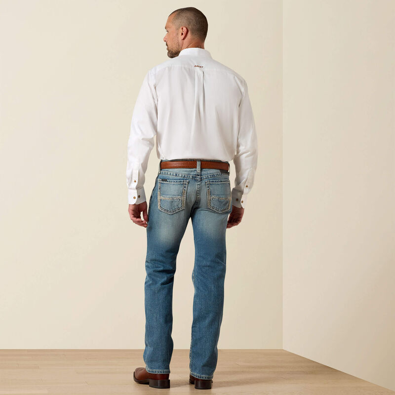 M7 Rocker Stretch Stirling Stackable Straight Leg Jean Back