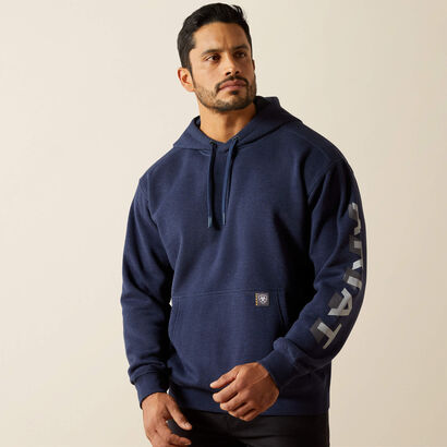Rebar Lightweight Logo Hoodie Front