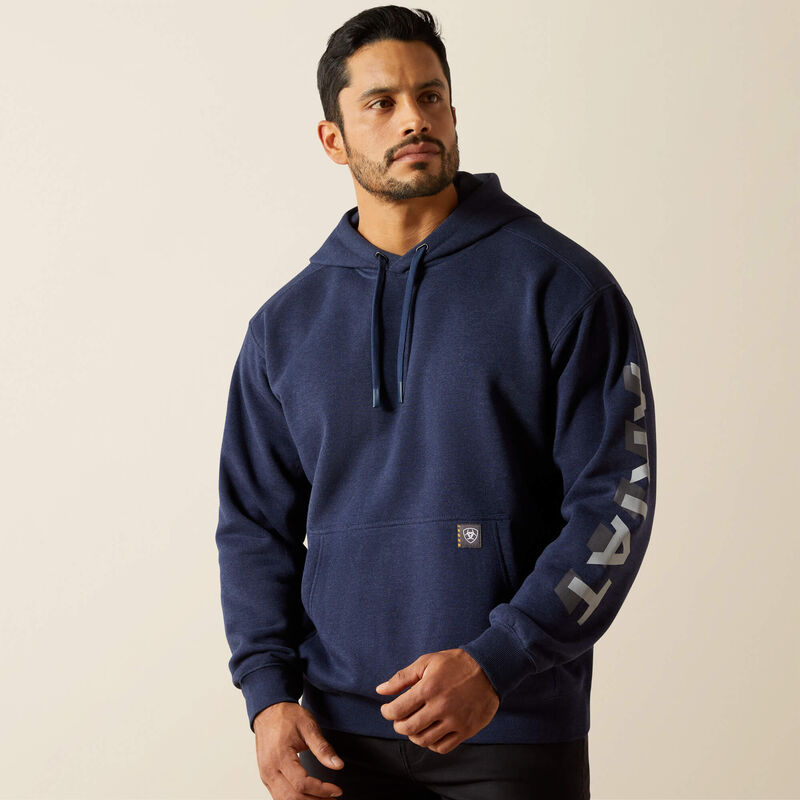 Rebar Lightweight Logo Hoodie Front