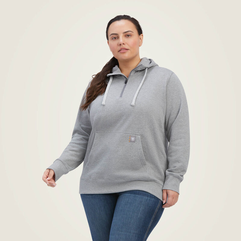 Rebar Skill Set 1/2 Zip Hoodie Front Plus