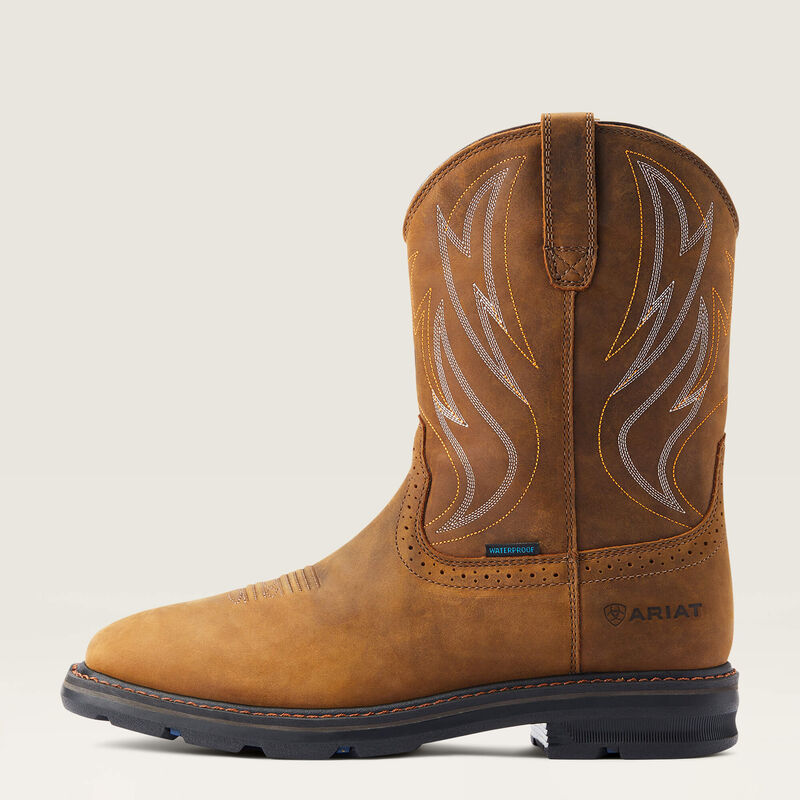 Sierra Shock Shield Waterproof Work Boot Side