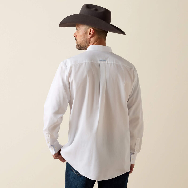 Wrinkle Free Solid Classic Fit Shirt Back