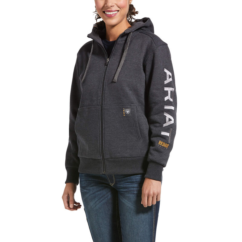 Rebar All-Weather Full Zip Hoodie Front