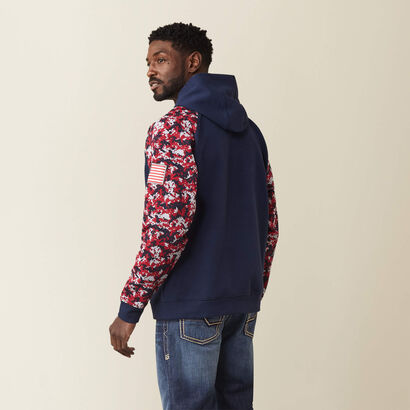 FR DuraStretch Patriot Hoodie Back