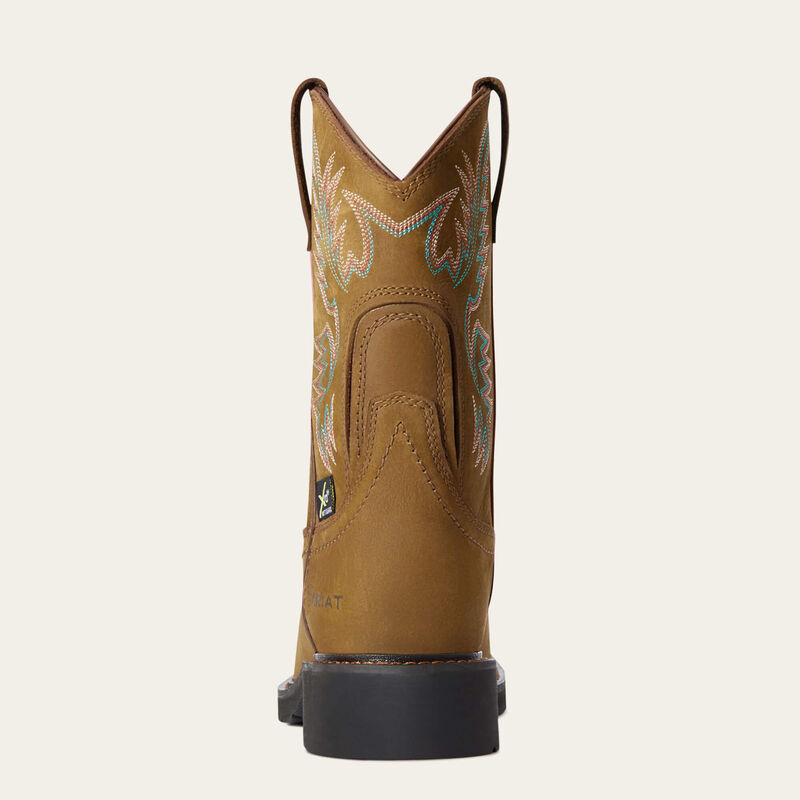 Krista MetGuard Steel Toe Work Boot Heel