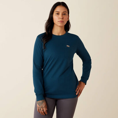 Rebar Cotton Strong Vintage Mother Long Sleeve T-Shirt Back