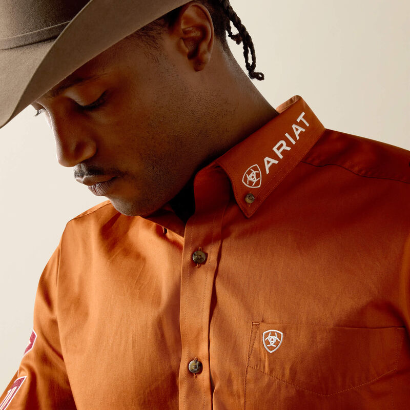 Team Logo Lightweight Twill Fitted Shirt 01