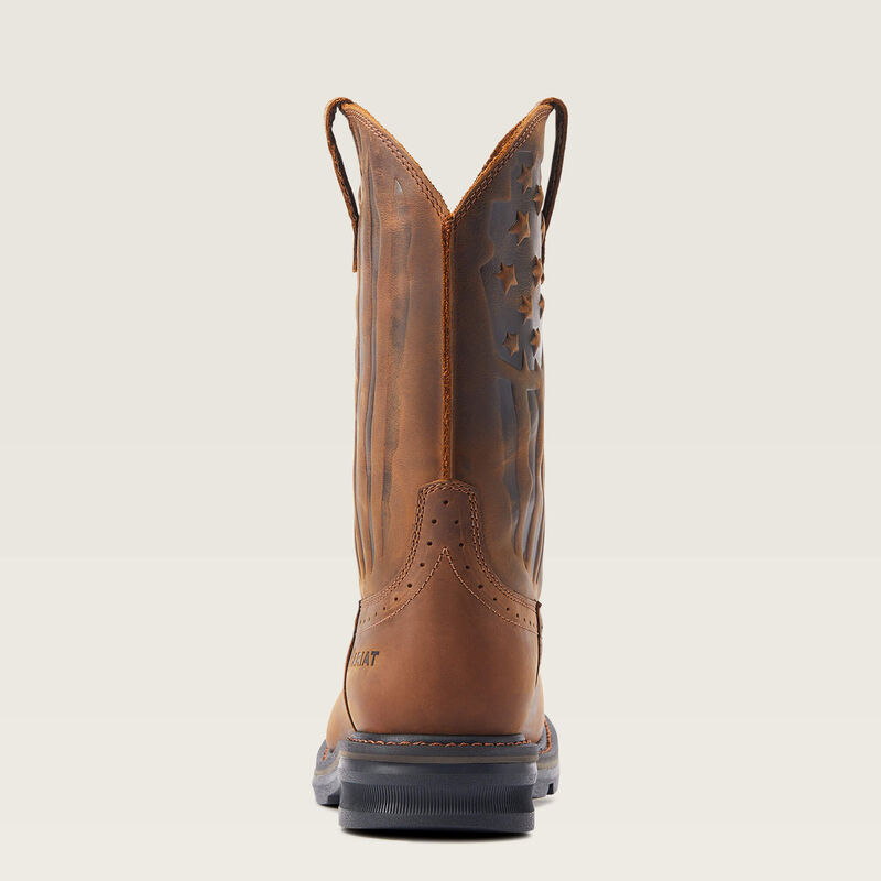 Sierra Shock Shield Patriot Work Boot Heel