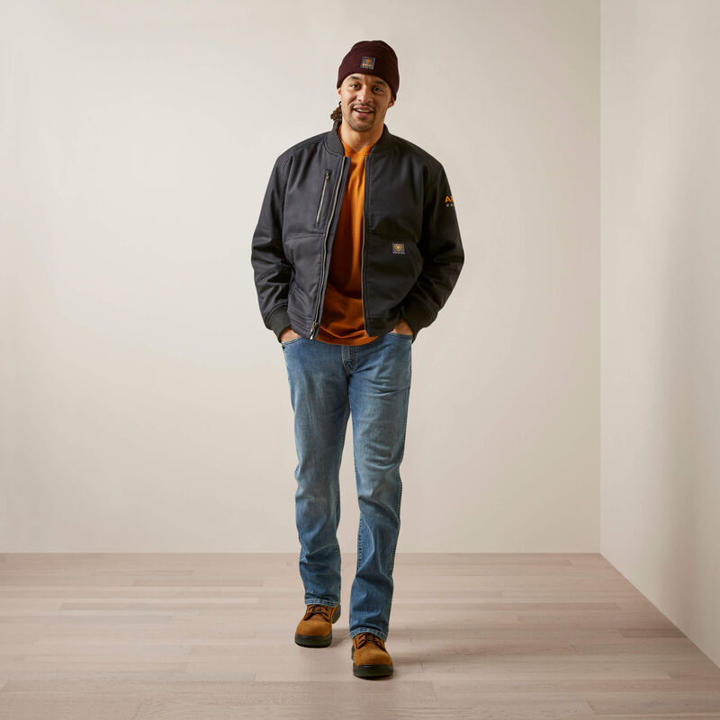 Rebar Stretch Canvas Bomber Jacket Full