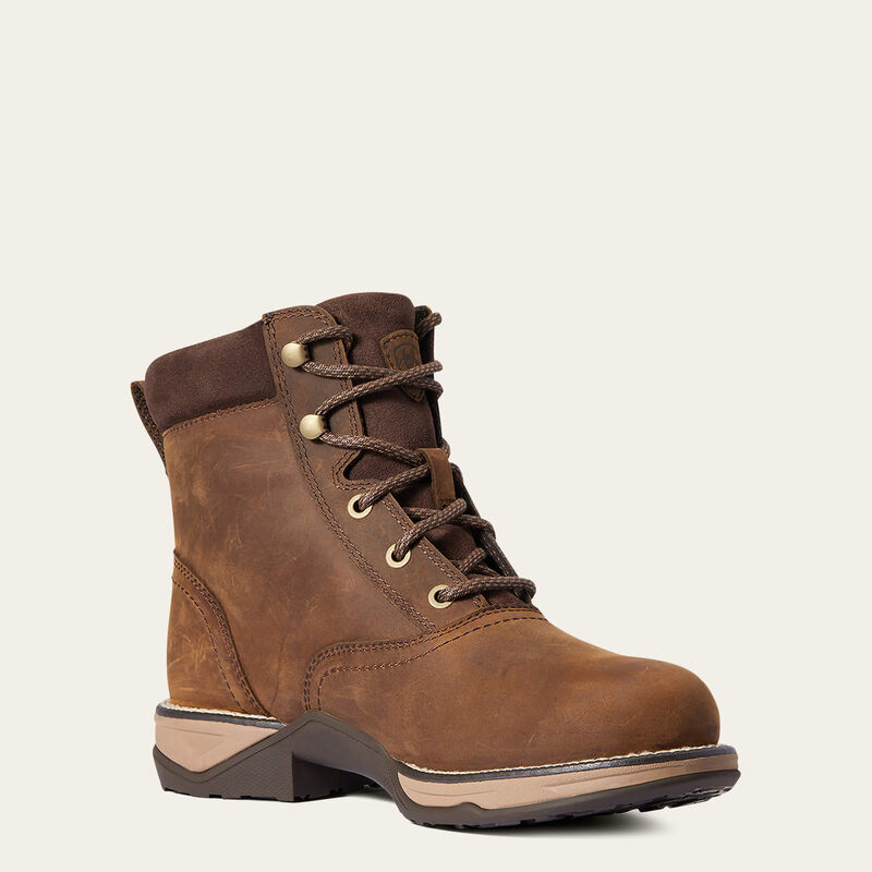 Anthem Round Toe Lacer Waterproof Boot Medial