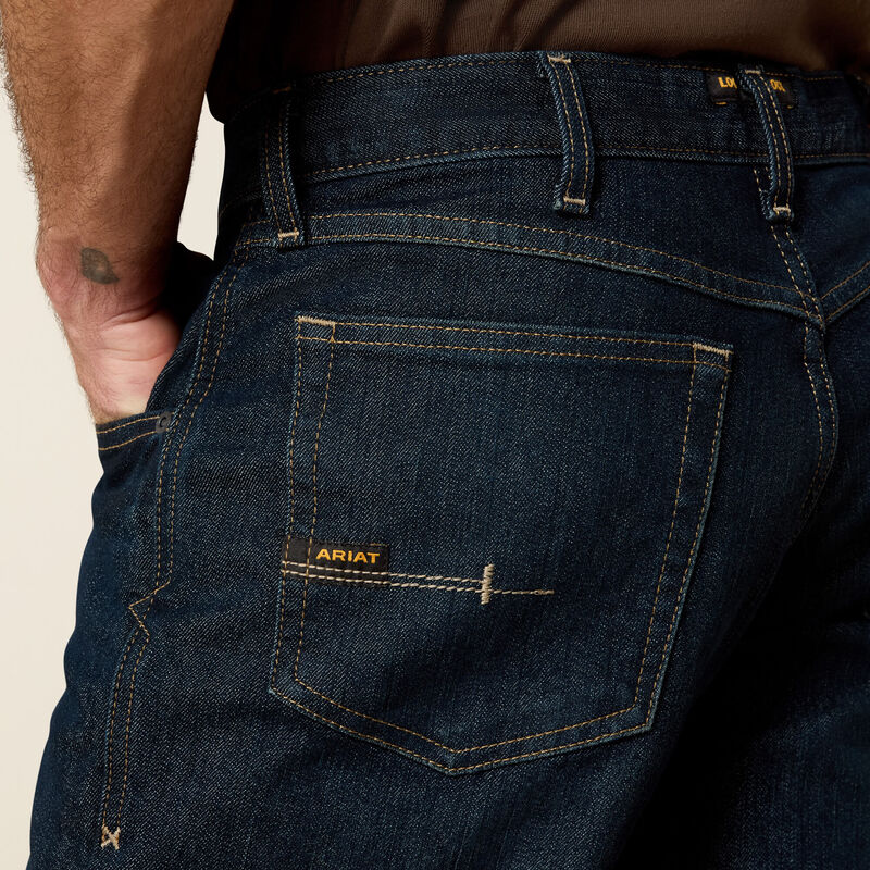 Rebar M4 Relaxed DuraStretch Basic Stackable Straight Leg Jean 02