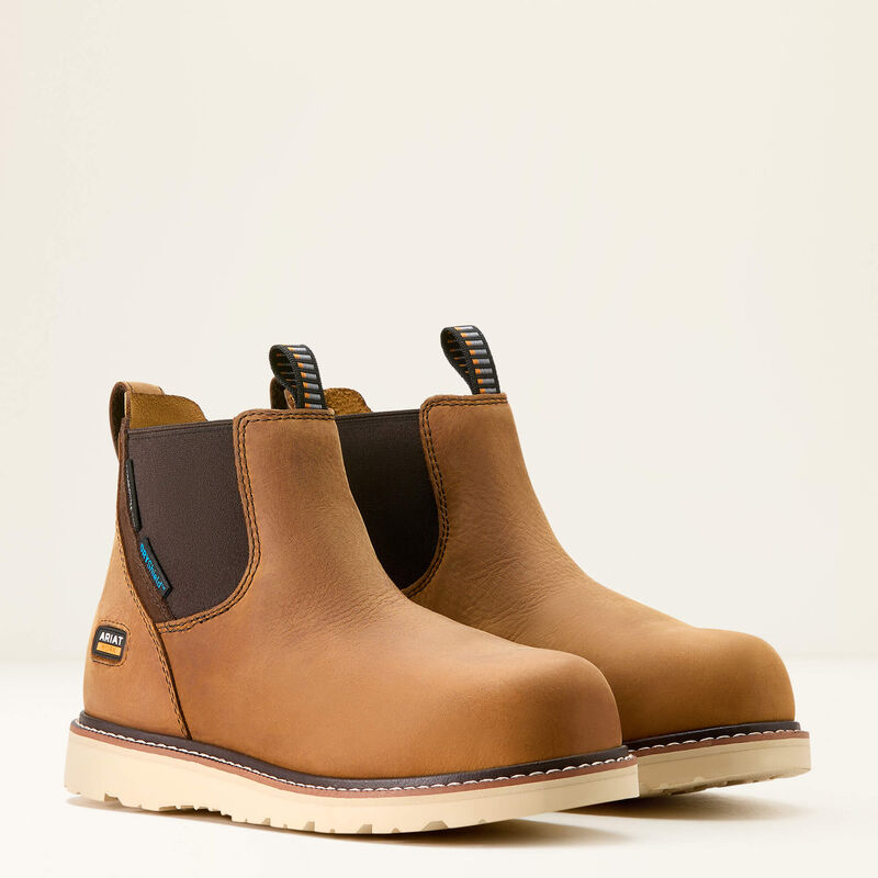 Rebar Wedge Chelsea Waterproof Composite Toe Work Boot Pair