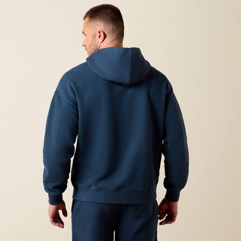 ToughStock Washed Heavyweight Fleece Hoodie Back