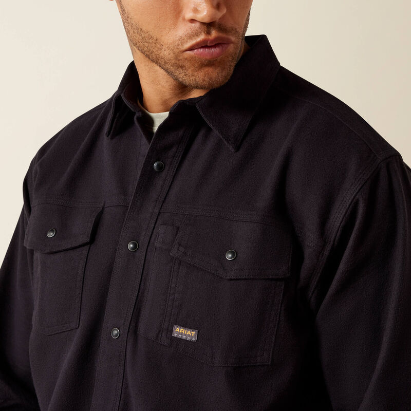 Rebar Flannel Twill Snap Work Shirt 01