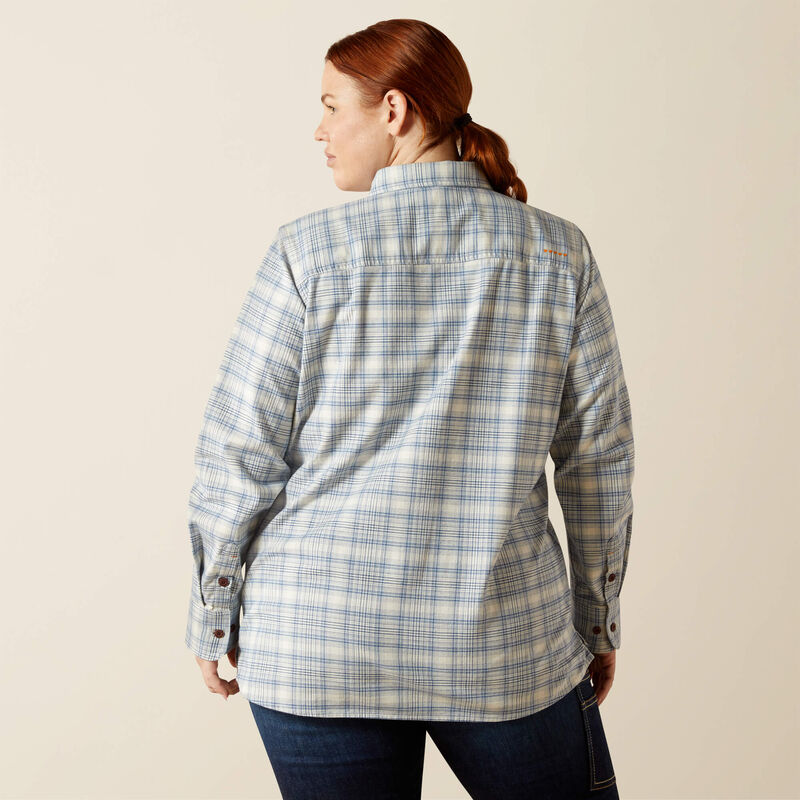 Rebar Flannel DuraStretch Work Shirt Back Plus