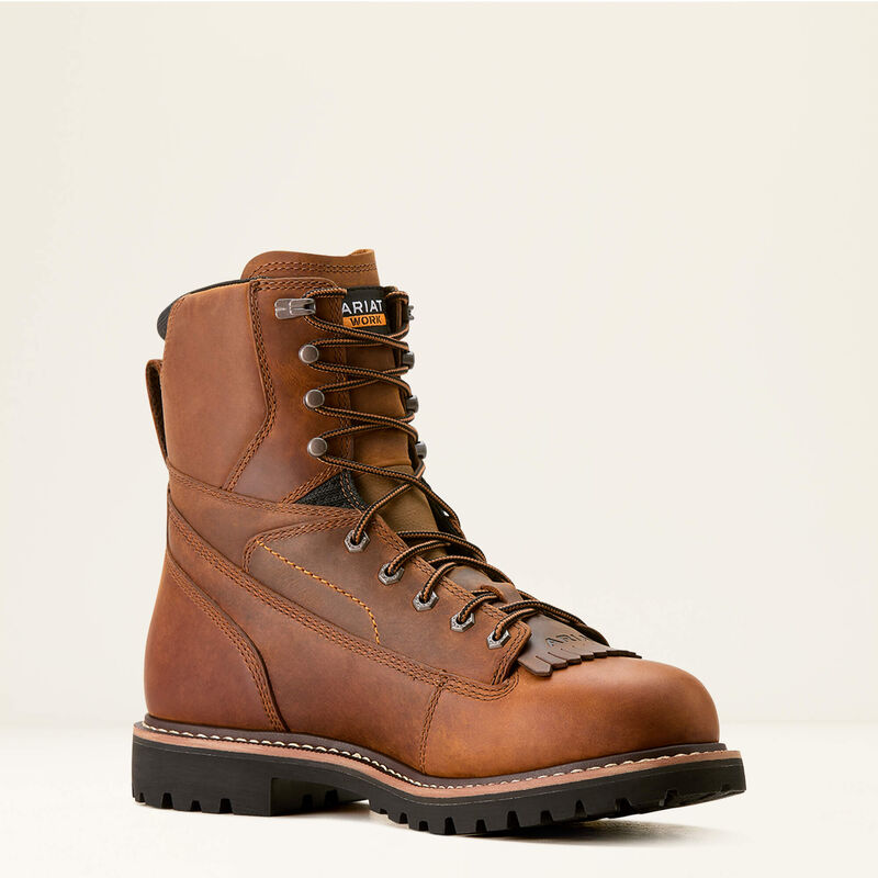 Longview Shock Shield 8" Waterproof Work Boot Medial