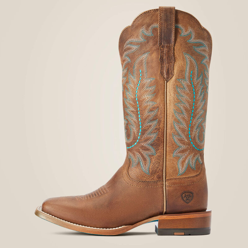 Frontier Tilly Wide Square Toe Western Boot Side