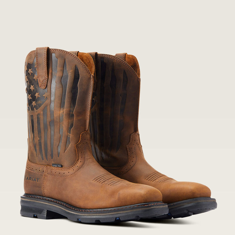 Sierra Shock Shield Patriot Steel Toe Work Boot Image 7 of 6