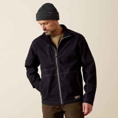 Rebar Stretch Canvas Softshell Jacket Front