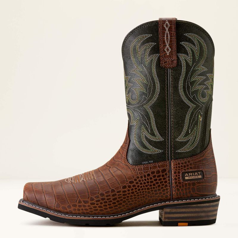 Ironside Square Toe Steel Toe Work Boot Side