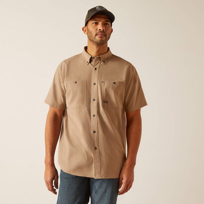 Rebar Made Tough 360 Airflow Work Shirt Front