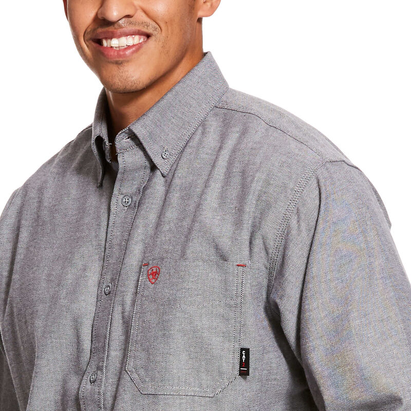 FR Solid Twill DuraStretch Work Shirt 01