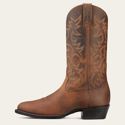Heritage R Toe Western Boot Side