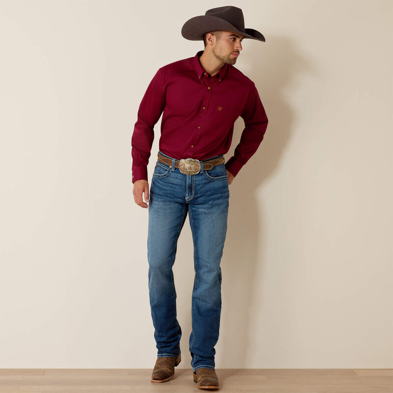 Solid Twill Classic Fit Shirt Full
