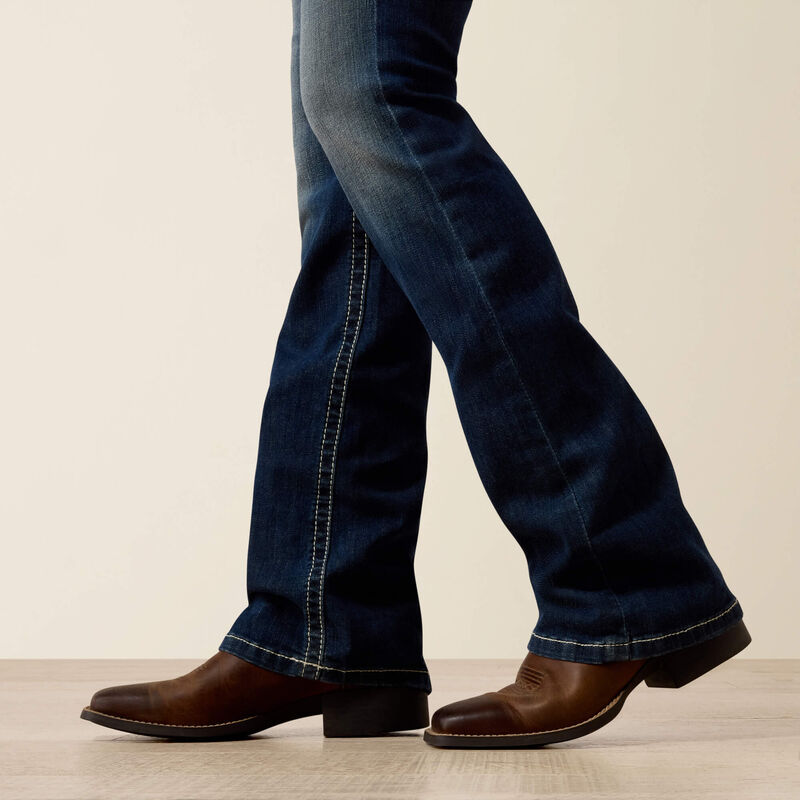 R.E.A.L. Mid Rise Stretch Entwined Boot Cut Jean 03