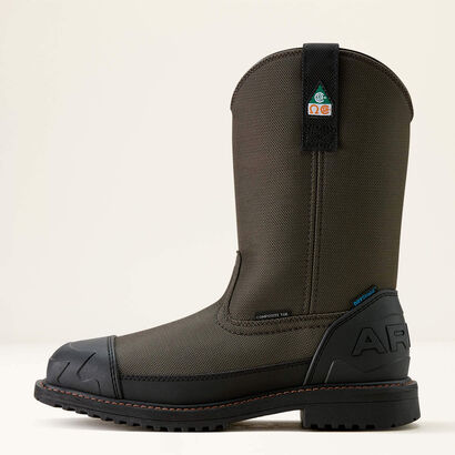 RigTEK Wildcat Pull-On CSA Waterproof Wide Square Toe Composite Toe Work Boot Side