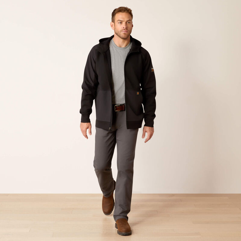 Rebar WorkTek Reinforced Full Zip Hoodie Full