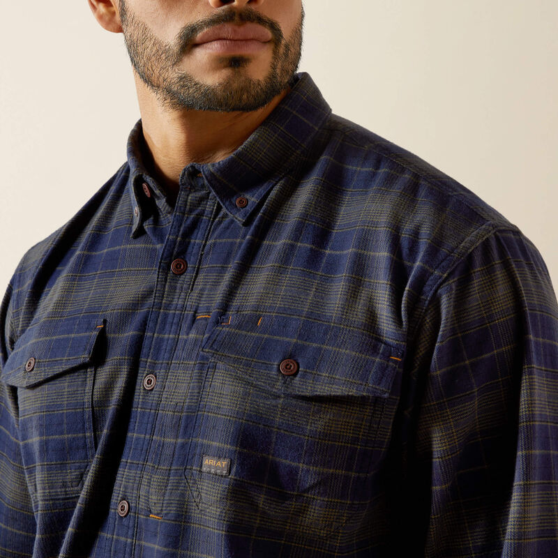Rebar Flannel DuraStretch Work Shirt 01
