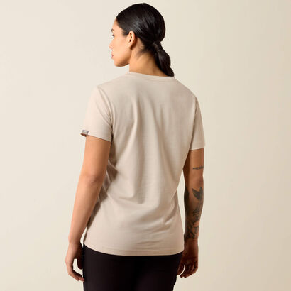 Rebar Cotton Strong Standard V-Neck T-Shirt Back