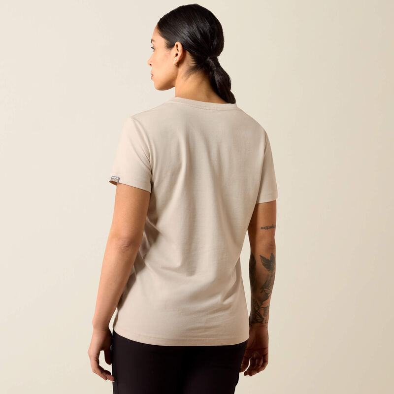 Rebar Cotton Strong Standard V-Neck T-Shirt Back