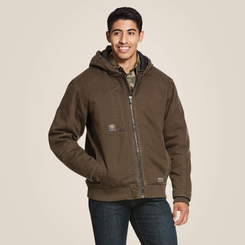 Rebar Washed DuraCanvas Insulated Jacket Front