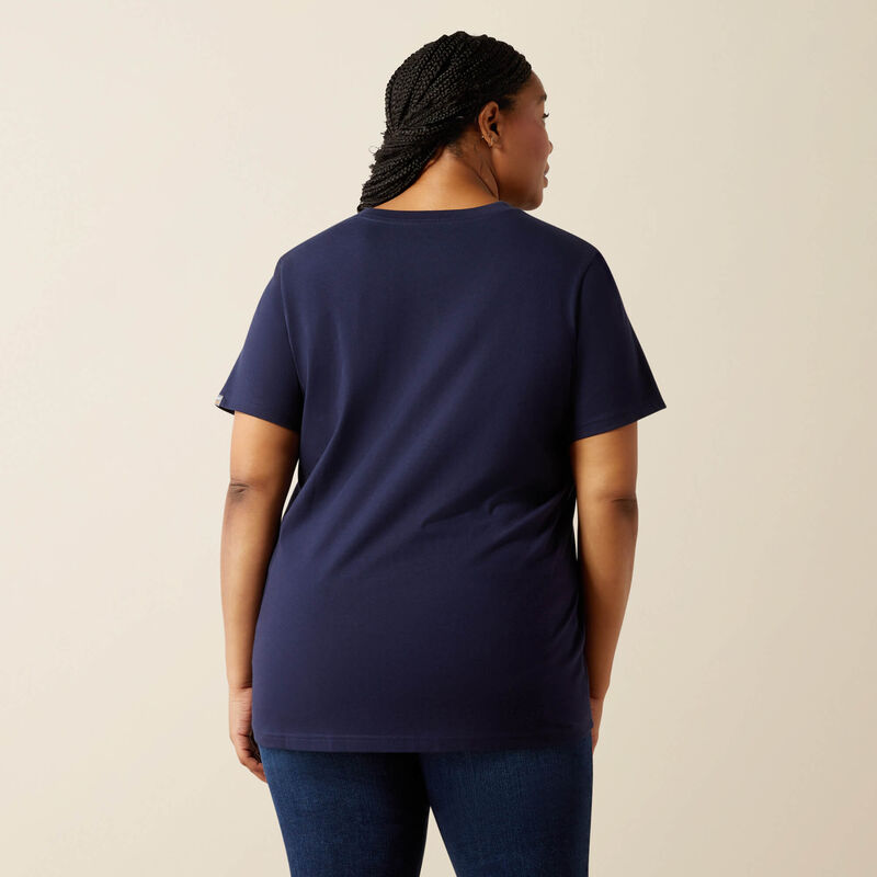Rebar Cotton Strong Standard V-Neck T-Shirt Back Plus