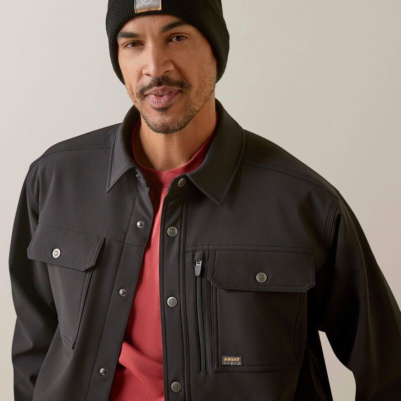 Rebar DuraStretch Utility Softshell Shirt Jacket Image 5 of 5