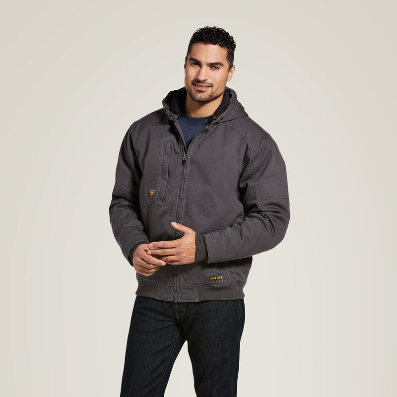 Rebar Washed DuraCanvas Insulated Jacket Front