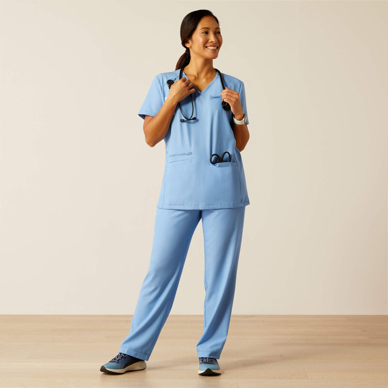 Clara 6 Pocket Scrub Top Full