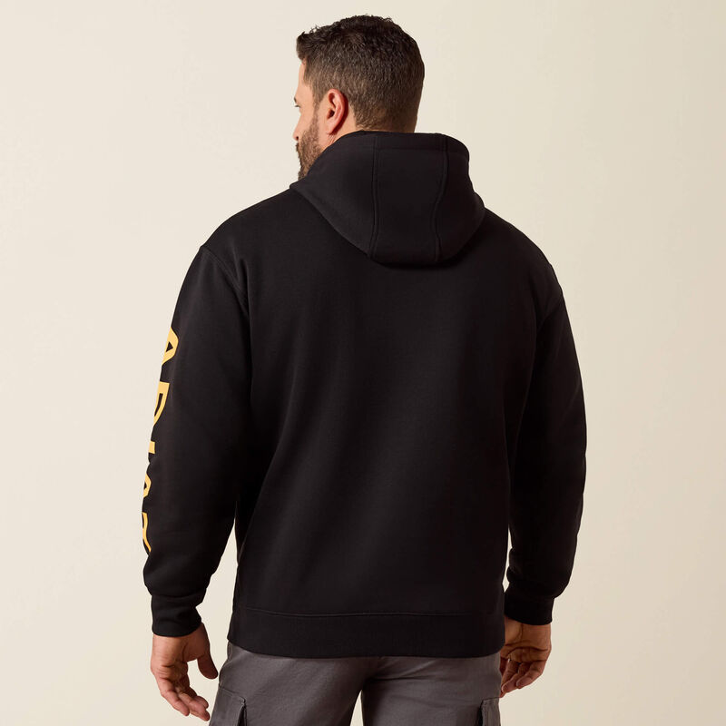 Rebar Lightweight Logo Hoodie Back