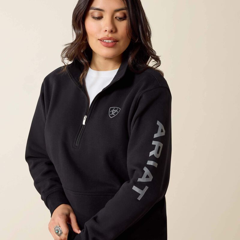 Foundation Logo 1/2 Zip Sweatshirt 01