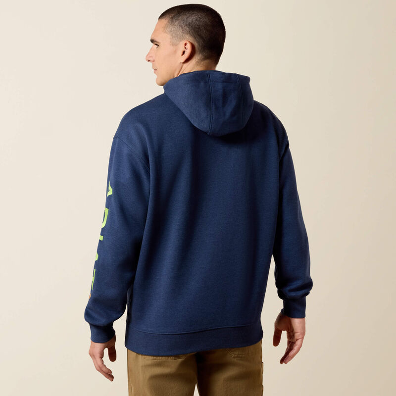Rebar Workman Graphic Hoodie Back