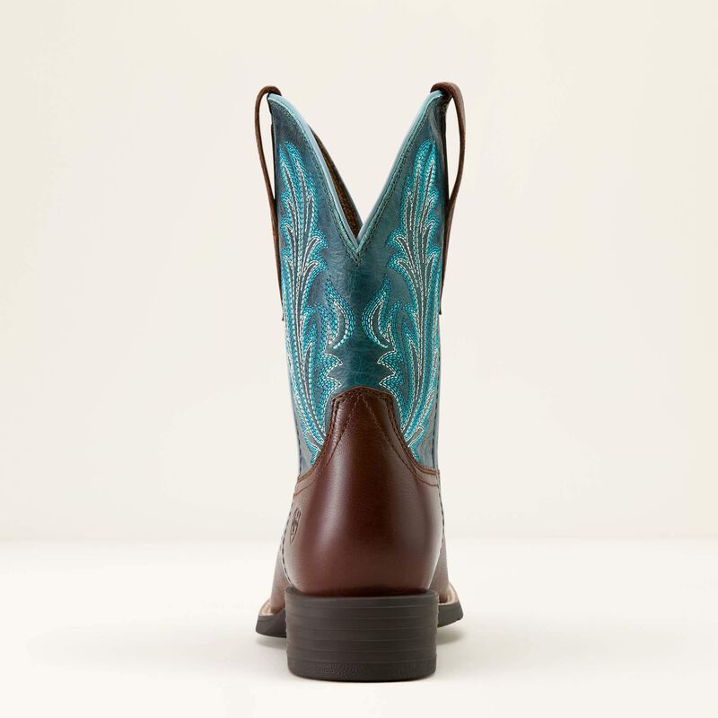 Round Up Filly Wide Square Toe Western Boot Heel